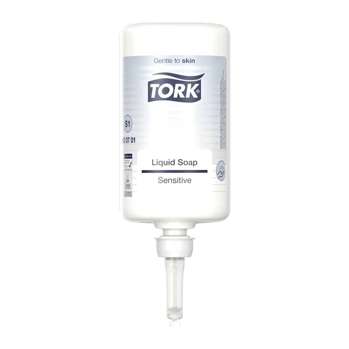 Рідке мило для рук Tork Extra Mild Premium, дуже м'яке, без запаху і барвників, 1 л, ≈ 1000 порцій