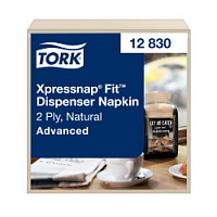 Диспенсерні серветки Tork Xpressnap Fit Advanced, крафтові, 2 шари, 720 шт