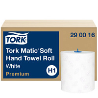 Рушники в рулонах Tork Matic Premium Soft, білі, 2 шари, 100 м, 400 листів, 1 рулон
